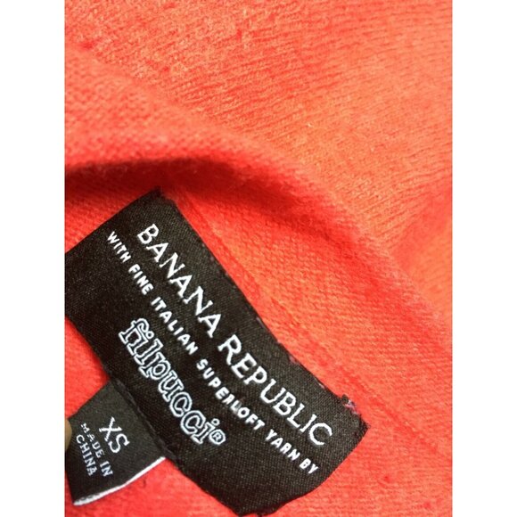 Banana Republic Filpucci Womens XS Pullover Sweater Wool Knit Orange Casual - Picture 5 of 9